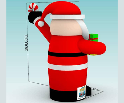 Père Noel gonflable