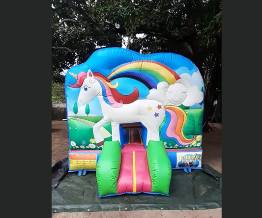 Château gonflable licorne
