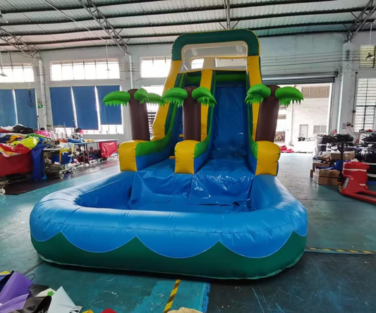 Toboggan gonflable Aqua land 02