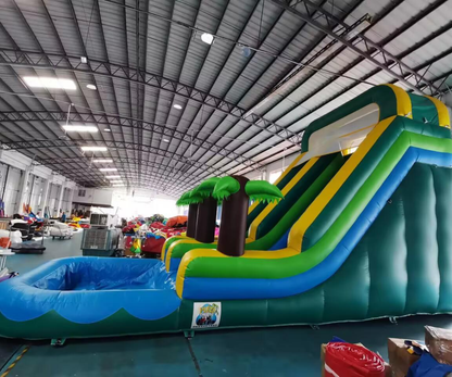 Toboggan gonflable Aqua land 02